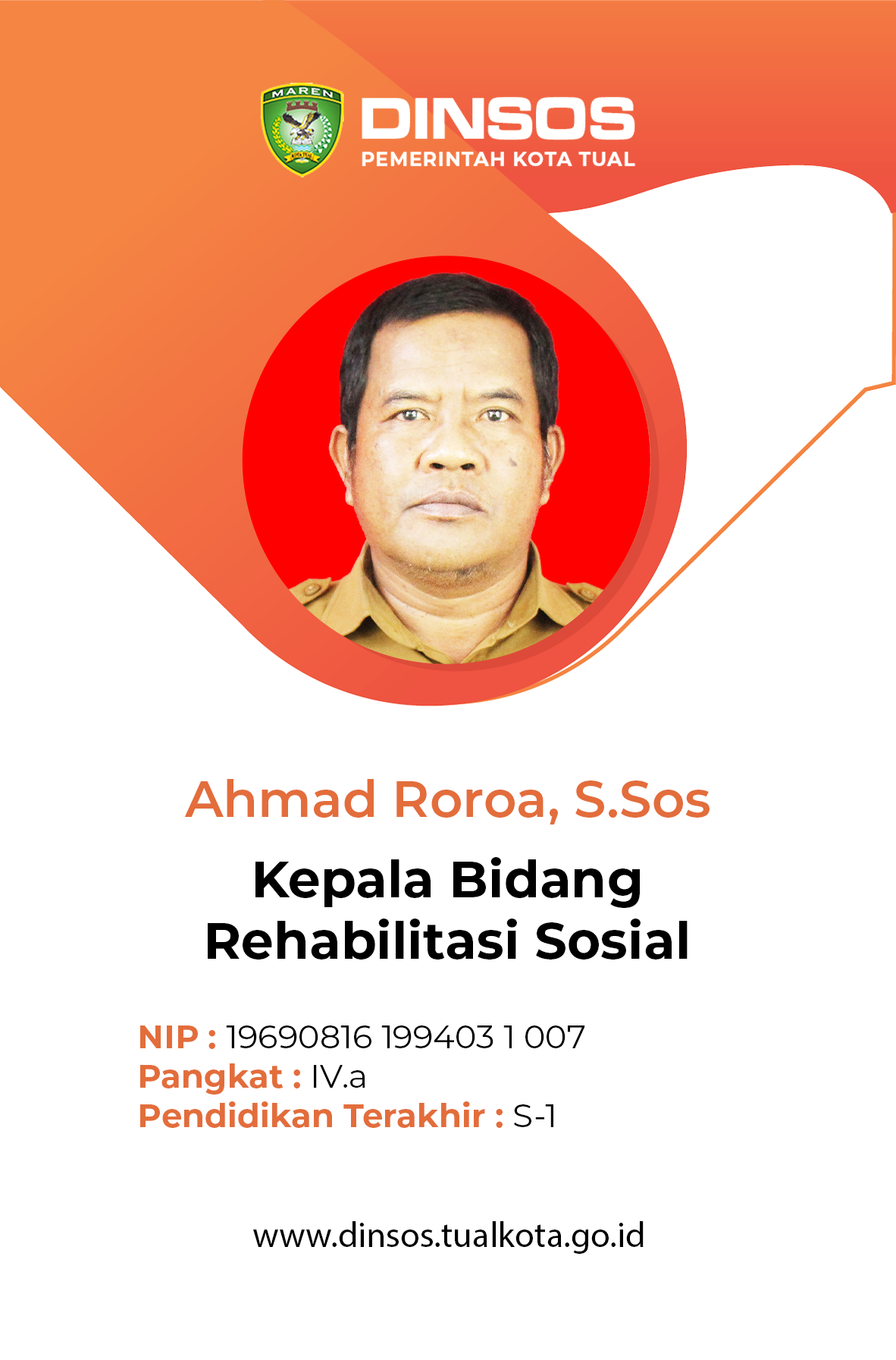 AHMAD ROROA, S.Sos